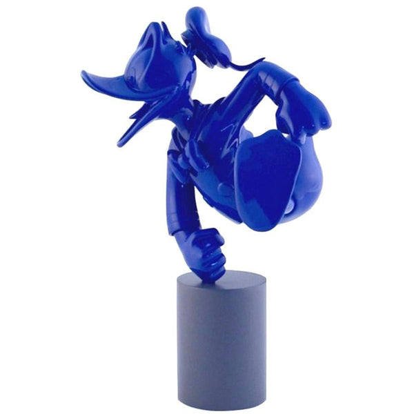 Donald Duck Monochrome Blue Pop Sculpture Figurine | Collectioni