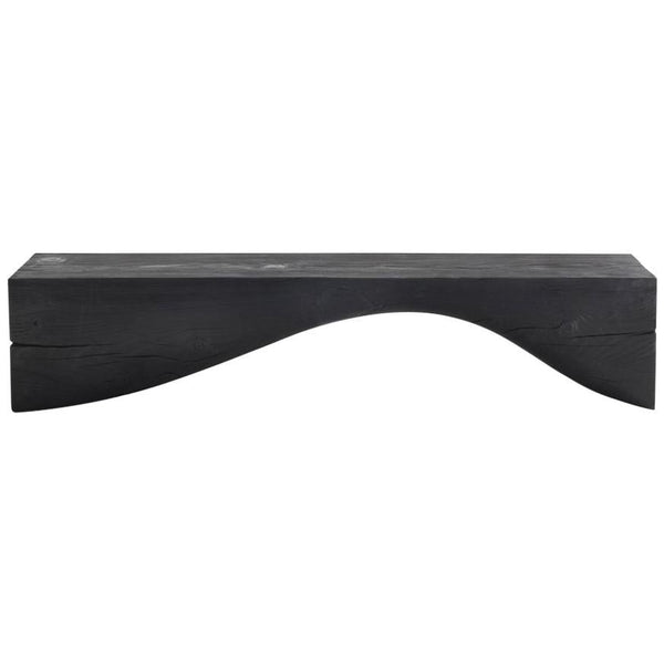 Curve 94" Black Cedar Vulcano Bench