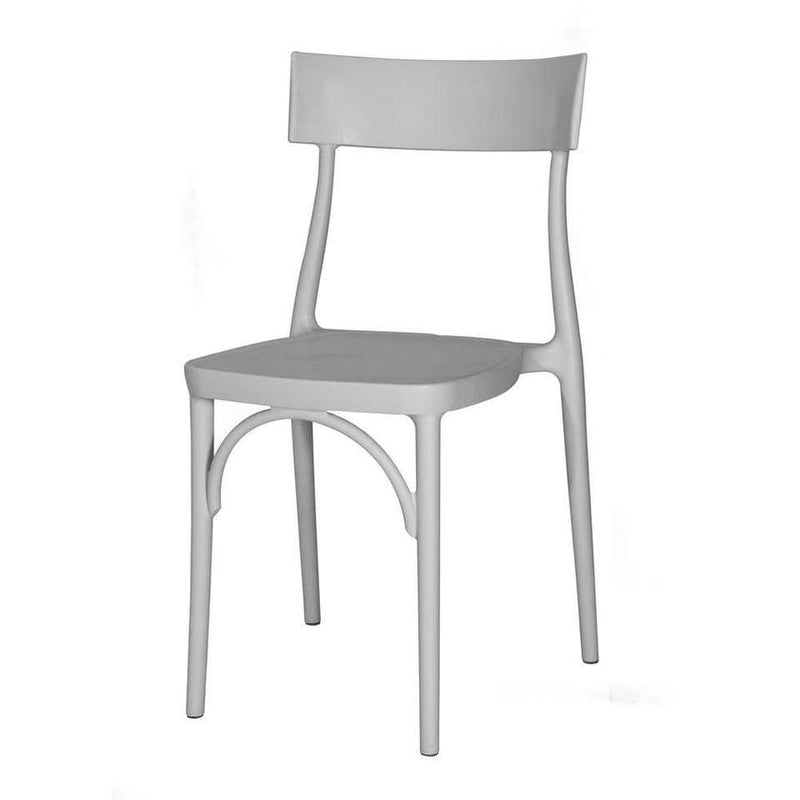 Milani, Silver Grey Polypropylene Dining Chair