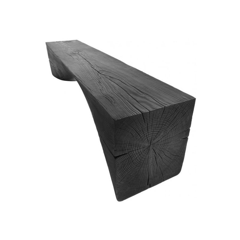 Curve 71" Black Cedar Vulcano Bench