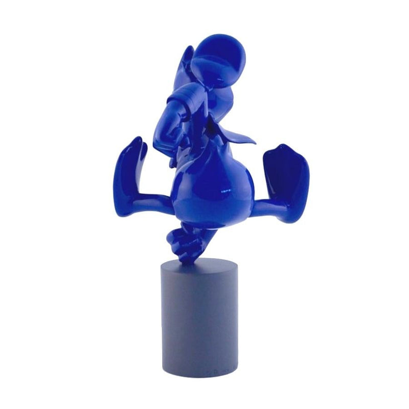 Donald Duck Monochrome Blue Pop Sculpture Figurine