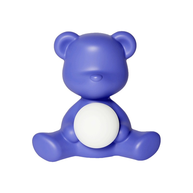 Blue Teddy Bear Lamp LED Rechargeable