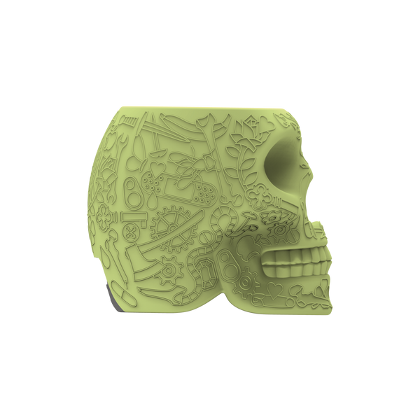 Green Mexico Skull Mini Power Bank Charger