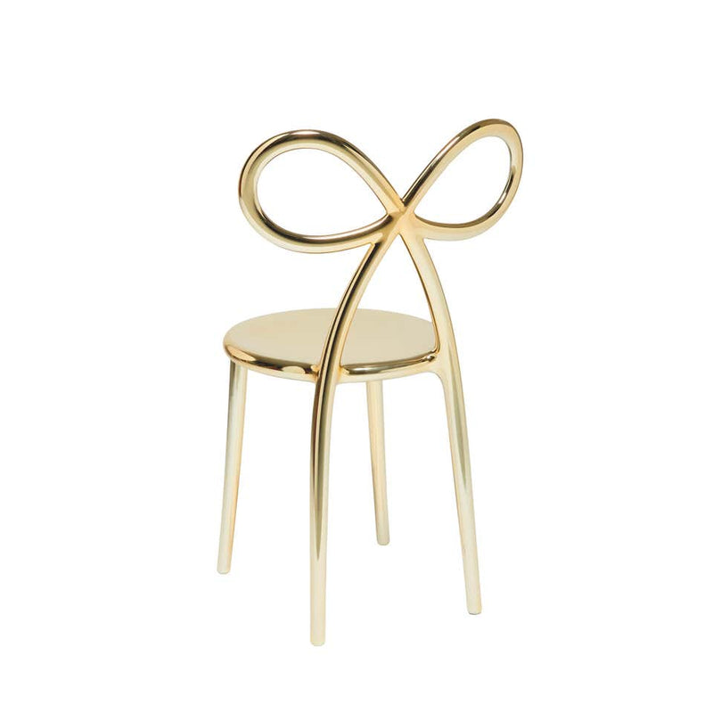 Gold Metal Ribbon Chair