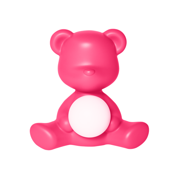 Fuchsia Teddy Bear Lamp LED Rechargeable