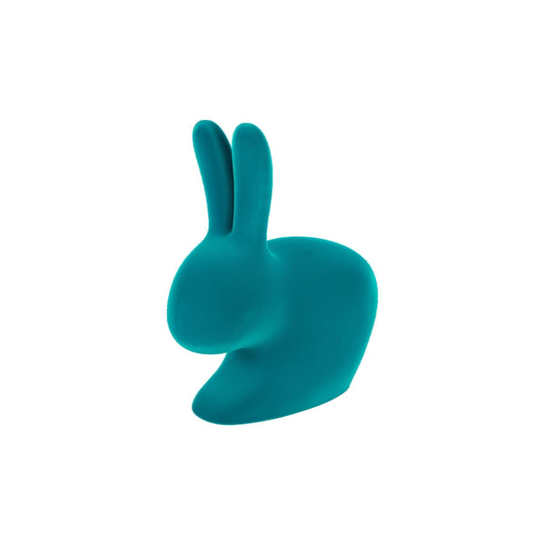 Turquoise Velvet Baby Rabbit Chair