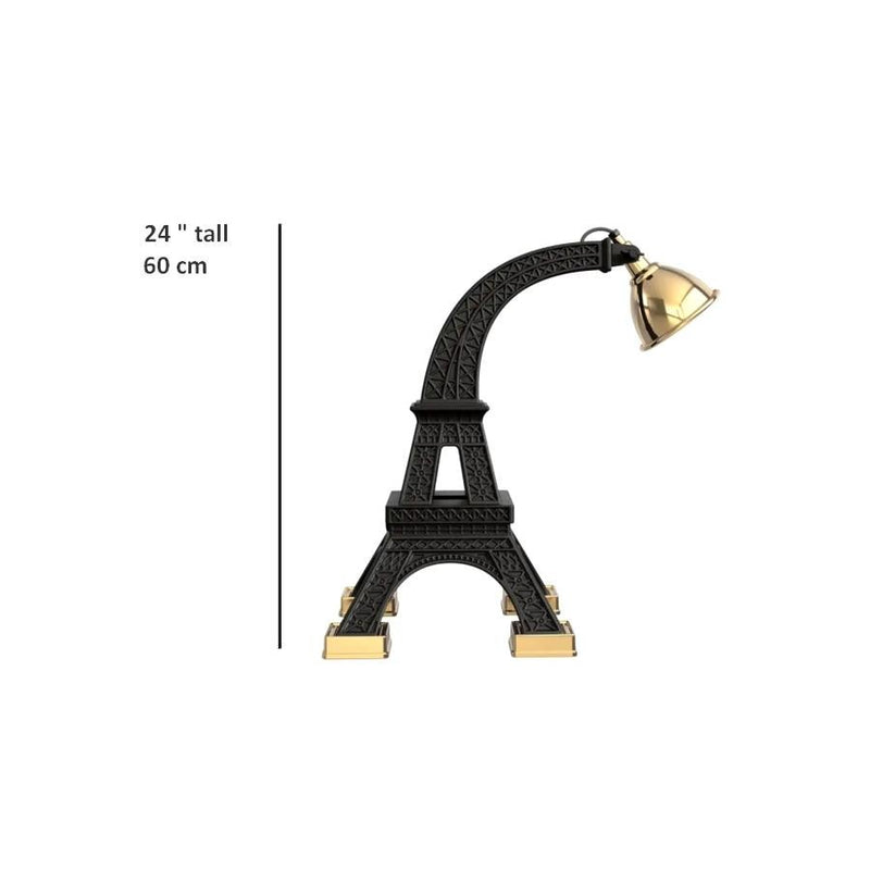 Paris Eiffel Tower Black Table Lamp