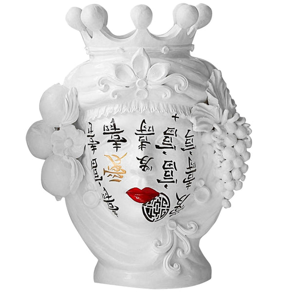White and Black Sicilian Vase