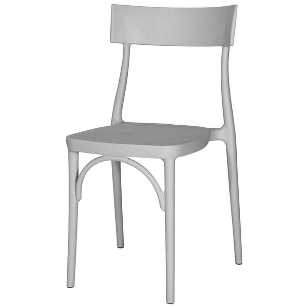 Milani, Silver Grey Polypropylene Dining Chair