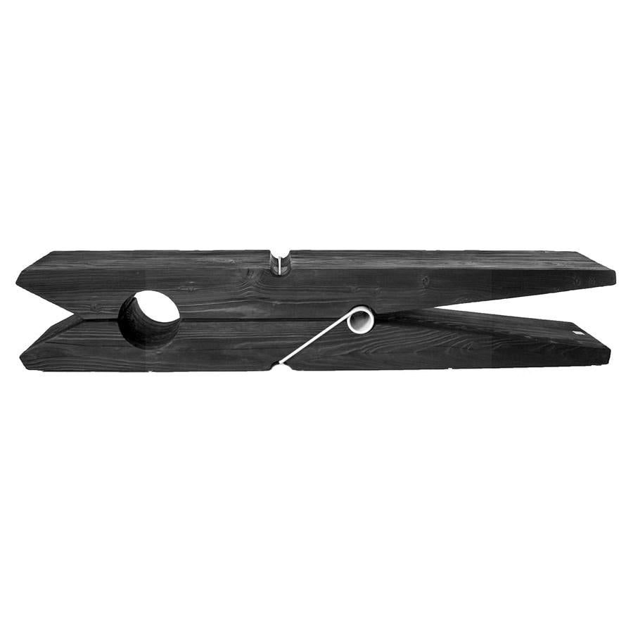 Bench 75 with White Iron – Black Vulcano Clothespin Inches Collectioni Spring