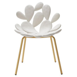 White & Brass Filicudi Cactus Chair