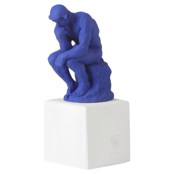 The Thinker Statue in Blue
