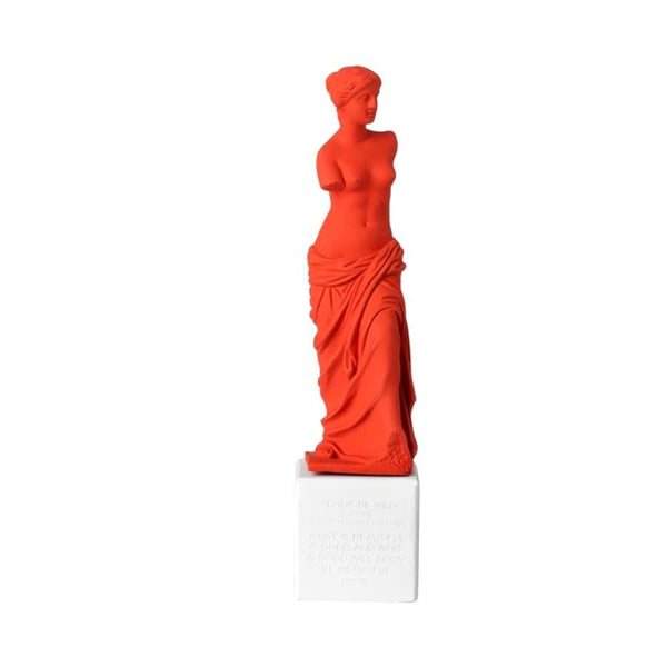 Venus De Milo Statue in Red