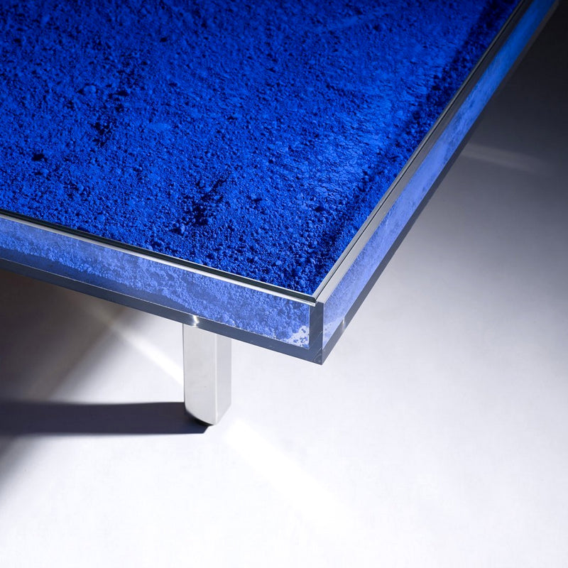 Yves Klein Blue "IKB" Glass Table
