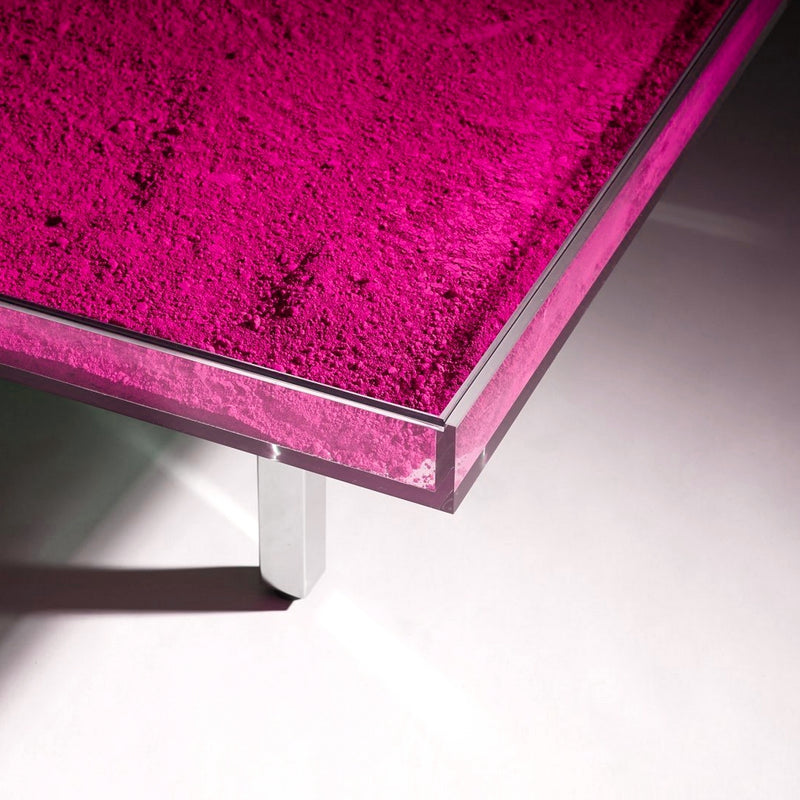 Yves Klein Pink "Monopink" Glass Table