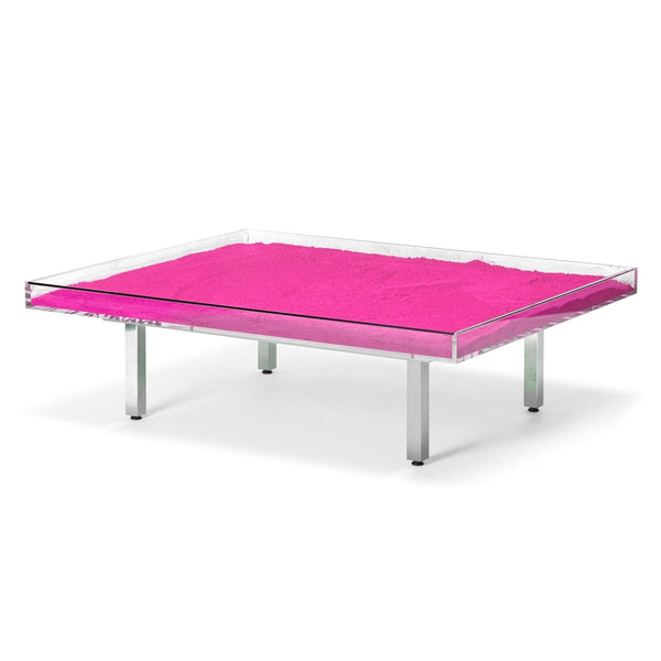 Yves Klein Pink "Monopink" Glass Table