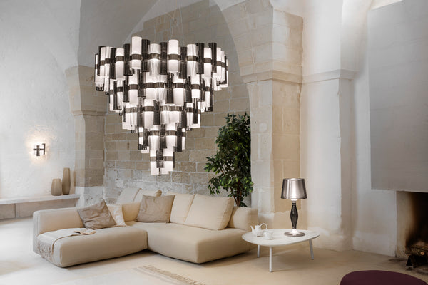 La Lollo Suspension Lamp in Gold