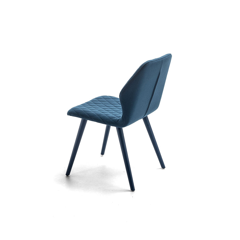 Blue Quilted Ava Chair