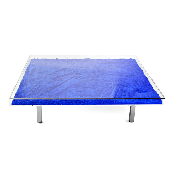 Yves Klein Blue "IKB" Glass Table