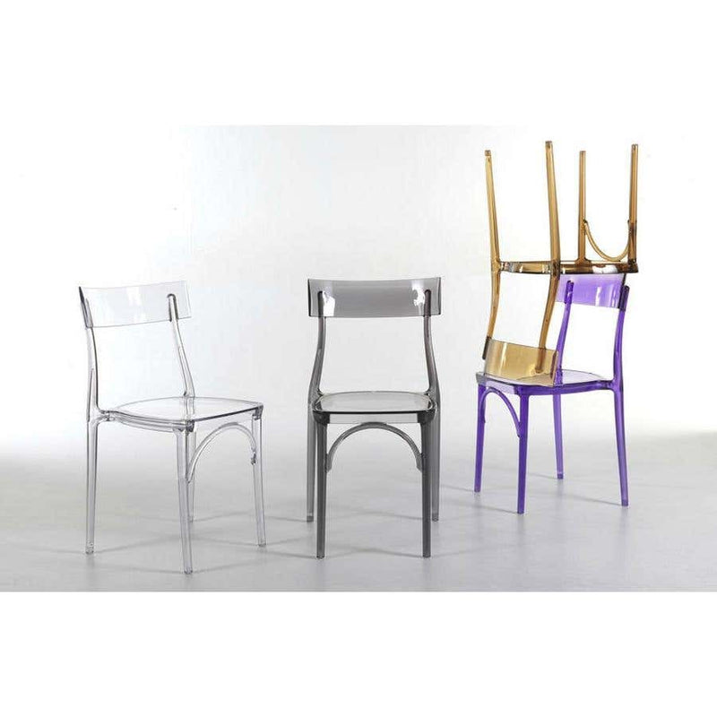 Milani, Transparent Polycarbonate Dining Chair