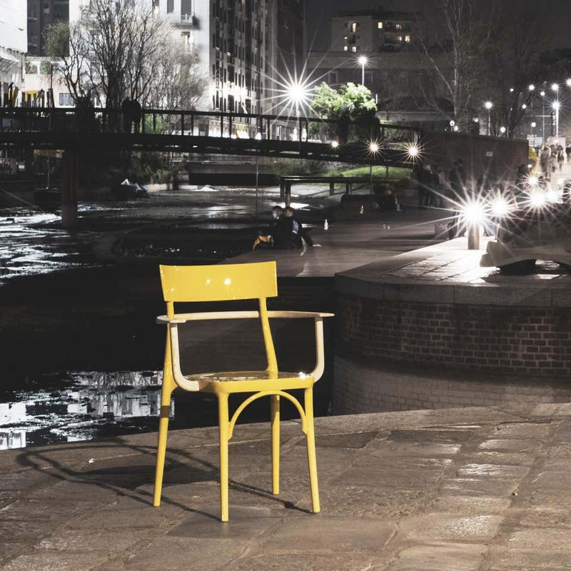 Milani, Glossy Yellow Polycarbonate Dining Chair