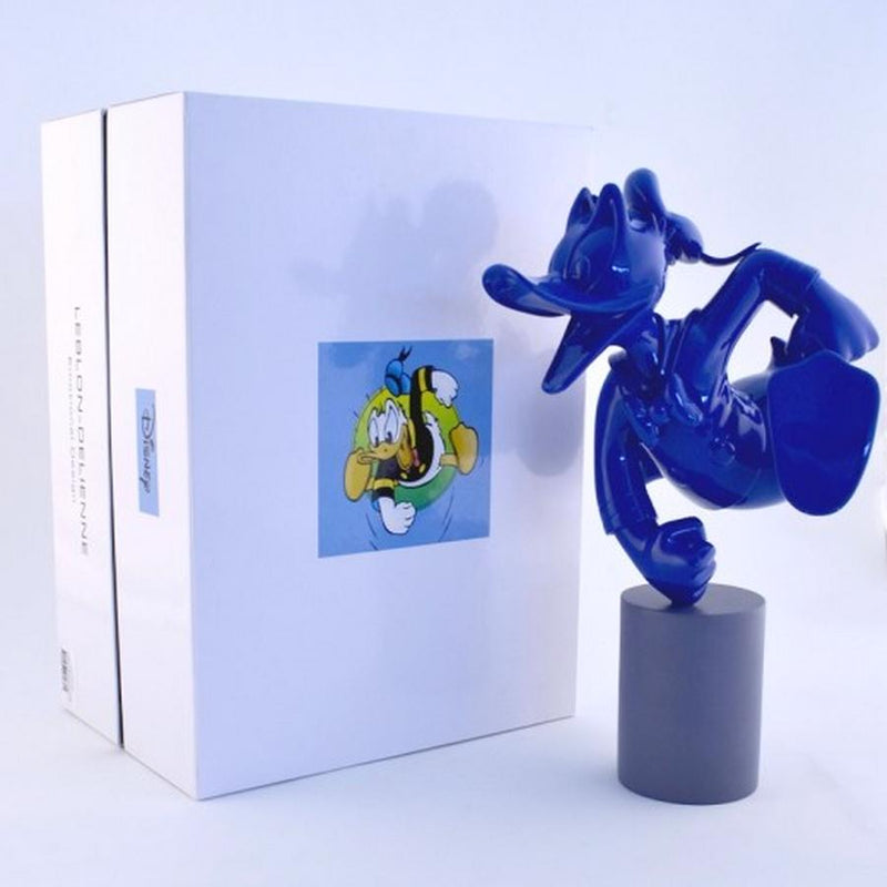 Donald Duck Monochrome Blue Pop Sculpture Figurine
