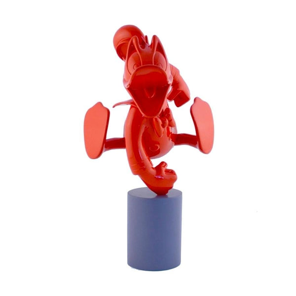 Donald Duck Monochrome Red Pop Sculpture Figurine