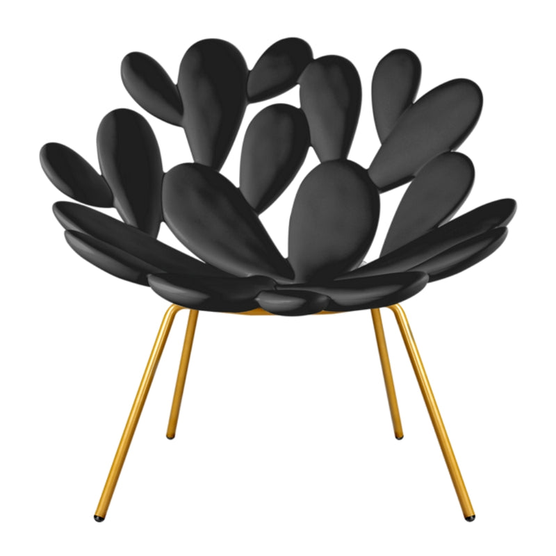 Black & Brass Outdoor Cactus Chair