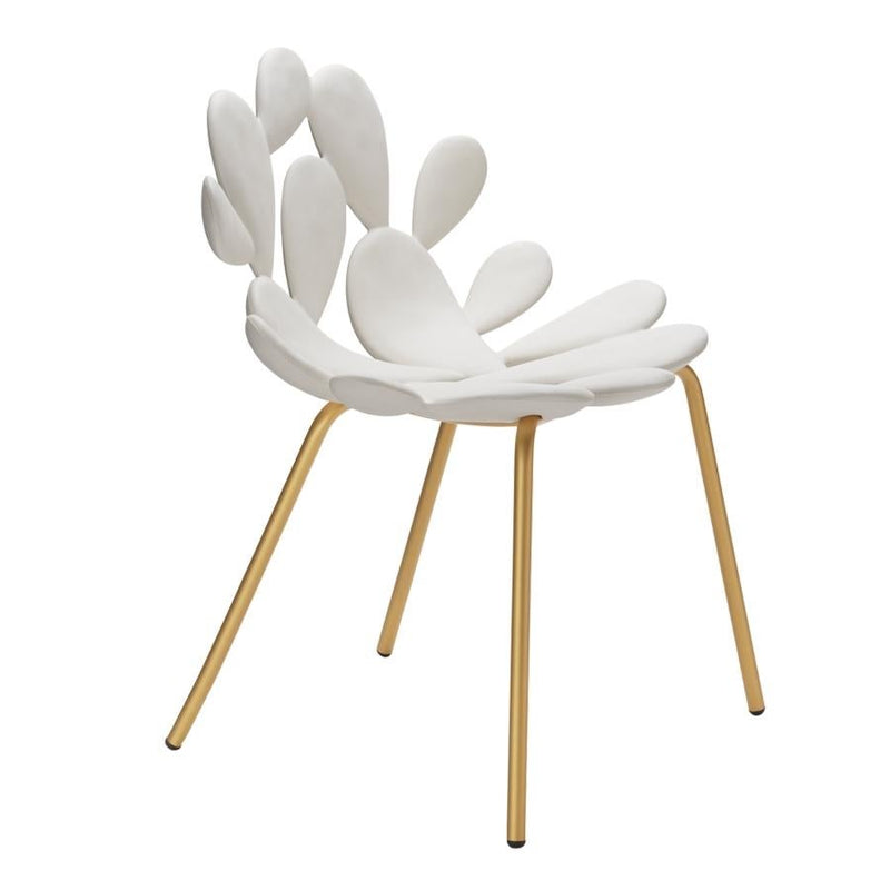 White & Brass Filicudi Cactus Chair