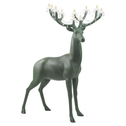 6.5 Feet Tall Forest Green Sherwood Deer Chandelier