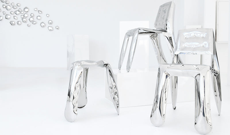 Limited Edition Stool in Glossy White Finish