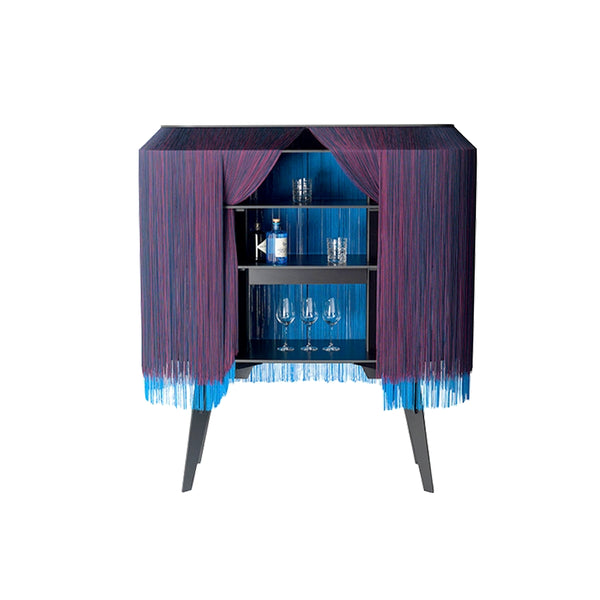 Blue Fringe Bar / Cabinet Large