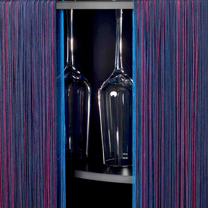 Blue Fringe Bar / Cabinet Large