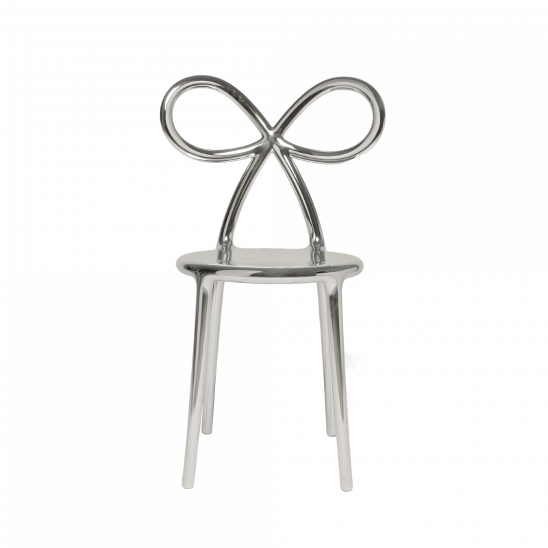Silver Ribbon Chair Metal