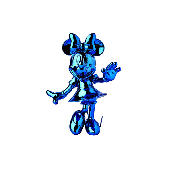 Minnie, Metallic Figurine Blue