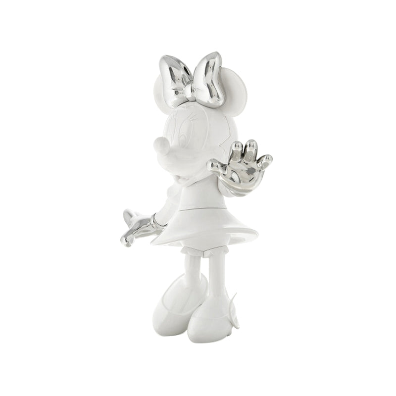 Minnie, Bi-color Figurine White & Silver