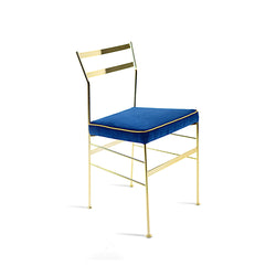 Velvet Dining Chair Blue