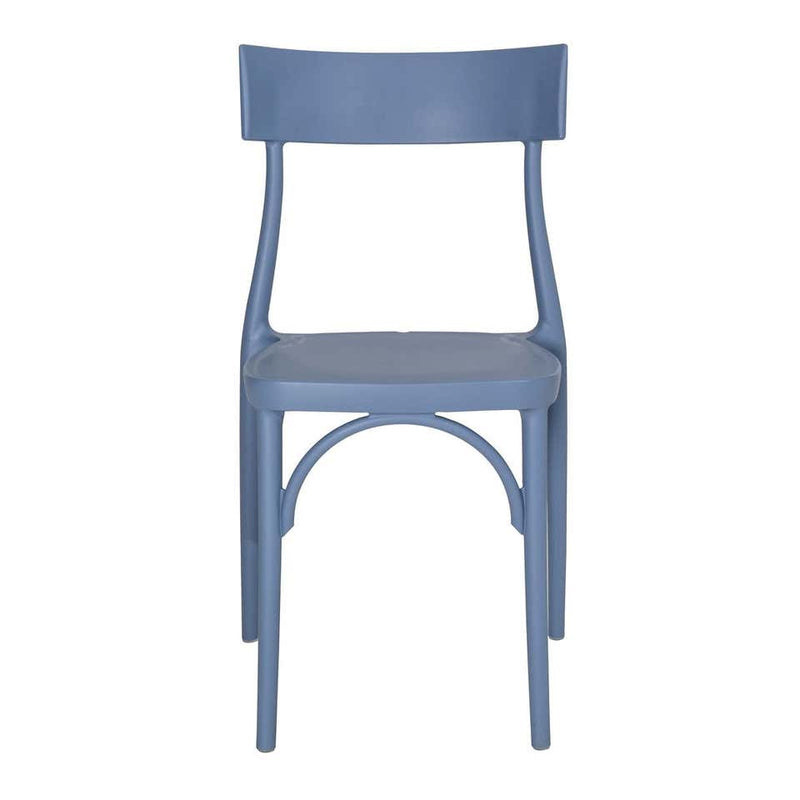 Milani, Steel Blue Polypropylene Dining Chair