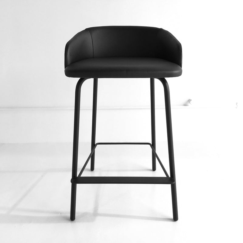 Black Leather Bar Stool – Collectioni