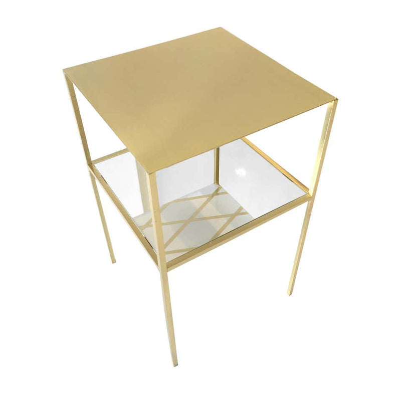 Tabu Square Gold and Brass Coffee Table
