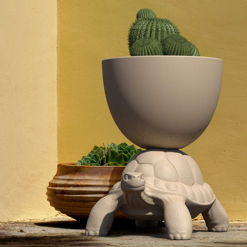 turtle planter pot Turtle Carry Planter And Champagne Cooler BY Qeeboo White