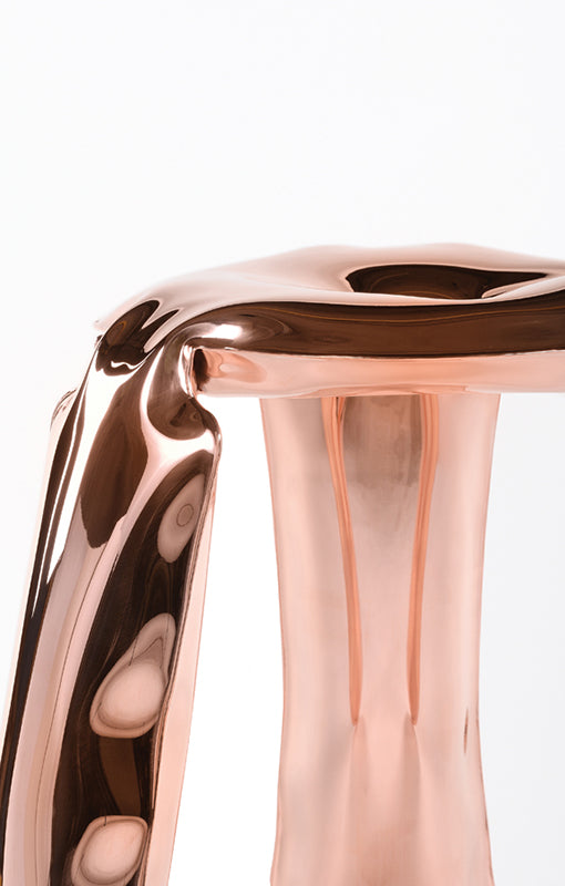 Limited Edition Chair in Rose Gold Steel Polished